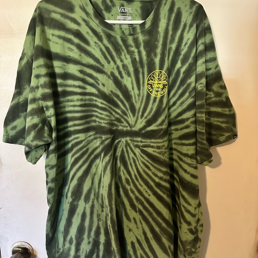 Vans Green Tie-Dye Short Sleeve Tee